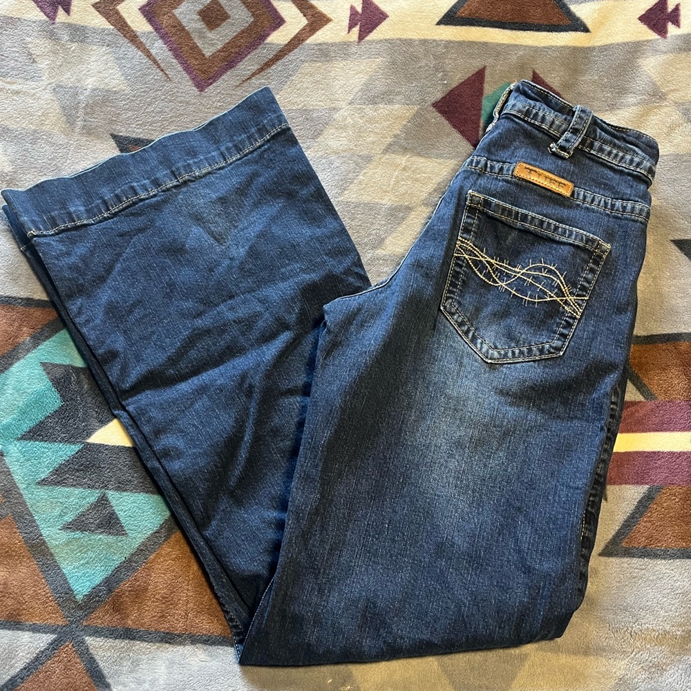 Cowgirl tuff “don’t fence me in “ jeans